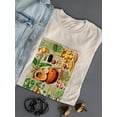 thumbnail image 3 of Palm Tree Chart. T-Shirt Women -Vision Studio Designs, Female 4X-Large, 3 of 4
