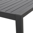 thumbnail image 5 of Christopher Knight Home Navan Modern Aluminum Outdoor Dining Table by  - 70.00" L x 35.00" W x 30.00" H Gray, 5 of 5