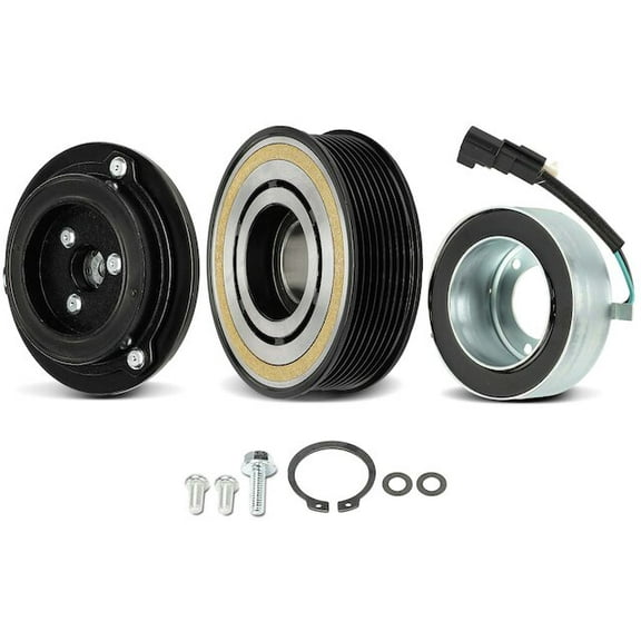 A/C Compressor Clutch Kit One Set - Compatible with 2017 - 2019 Ford F-250 Super Duty 6.7L V8 2018