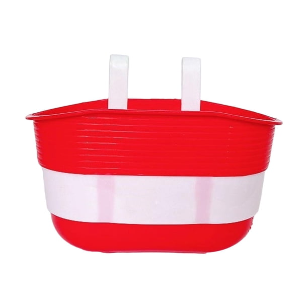 Cesta de bicicleta para , cesta de bicicleta para , contenedor de artículos diversos, soporte de cesta de manillar de bicicleta extraíble Rojo Sunnimix Cesta para bicicleta