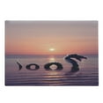 thumbnail image 1 of Sea Monster Cutting Board, Vertical Photo of Loch Ness with an Open Mouth, Decorative Tempered Glass Cutting and Serving Board, in 3 Sizes, by Ambesonne, 1 of 2
