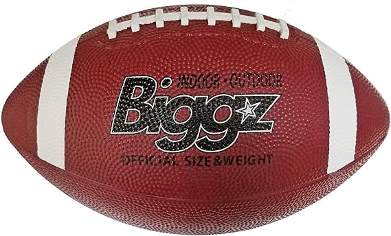 Biggz (Pack of 12) Premium Rubber Official Size Footballs with Pump