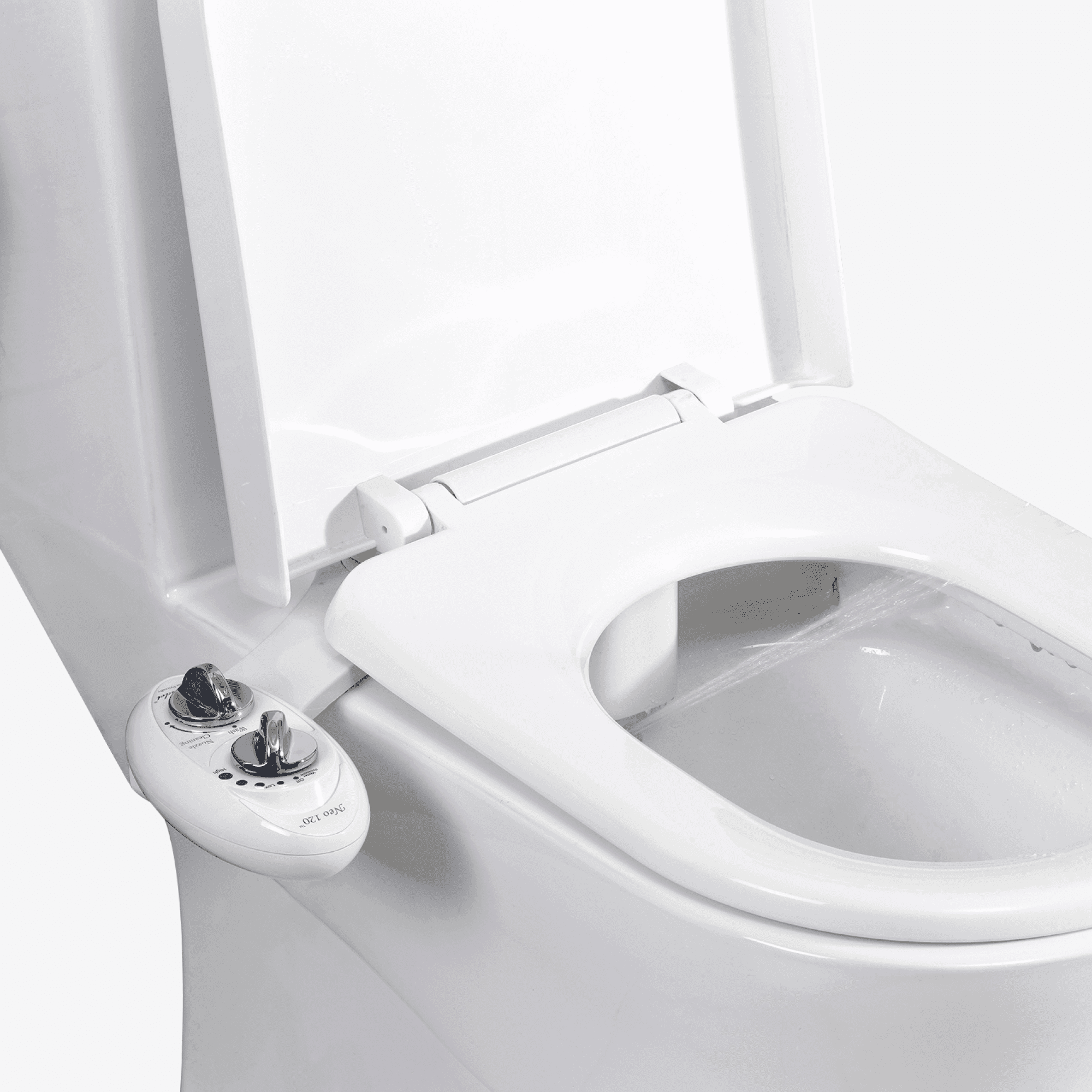 LUXE Bidet NEO 120 - Self Cleaning Nozzle - Fresh Water Non-Electric Bidet Toilet Attachment (Rose Gold)