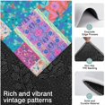 thumbnail image 3 of Multicolor Ethnic Flower Patchwork Pattern Kitchen Rugs Sets Of 3,Kitchen Runner Rugs Non Skid Washable,Decorative Kitchen Floor Mats for Kitchen,Sink,Laundry,17"x30"+ 17"x47" + 17"x59", 3 of 6