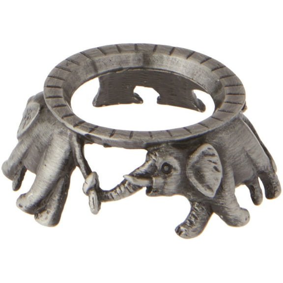 Bard's Pewter Egg Stand/Holder, Elephants, 0.875" Diameter (Fits Hen Sized Eggs), Pack of 12