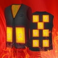 thumbnail image 2 of Unisex Heated Vest Fast Warm Up 9 Heat Zones V Neck Vest Usb Intelligent Constant Temperature Heating Warm Sleeveless Jacket Winter Outdoor Heated Womens Vest, 2 of 6