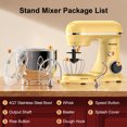 thumbnail image 6 of Honinst Stand Mixer, 4 QT 10+P Speeds with Tilt-Head Electric Mixer, 3-In-1 Kitchen Mixer with Dough Hook, Whisk, Beater, Bowl for Baking, Cake and Most Home Cooks, 6 of 8