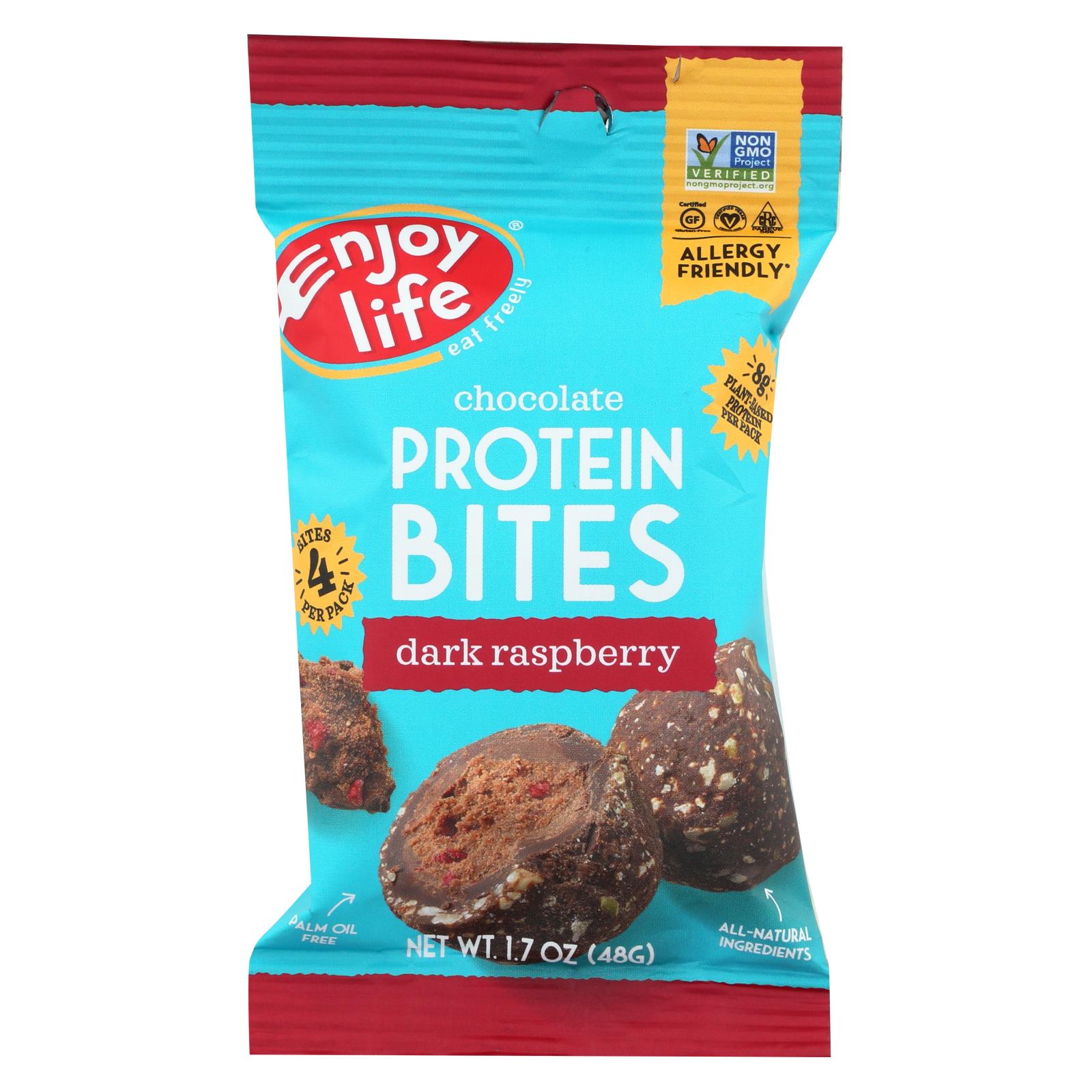 Enjoy Life Chocolate Protein Bites Dark Raspberry