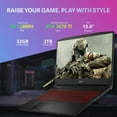 thumbnail image 2 of MSI Katana GF66 15.6" FHD Gaming Laptop, Intel Core i9-12900H, NVIDIA GeForce RTX 3070Ti, 32GB DDR5 RAM, 2TB PCle SSD, Backlit Keyboard, Nahimic Audio, WiFi 6, Black, Win 11 Pro, 32GB USB Card, 2 of 8