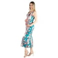 thumbnail image 2 of 24seven Comfort Apparel Multicolor Floral Racerback Maternity Maxi Dress, 2 of 3