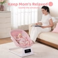 thumbnail image 3 of Pamo Babe Baby Swing for Newborns,5 Speeds swing modes,Canopy,Mosquito Net(Pink), 3 of 10