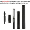 thumbnail image 4 of Matte Black Forest Fountain Pen Extra Fine Nib Classic Design with Converter and Metal Pen,0.5mm,F168174, 4 of 8