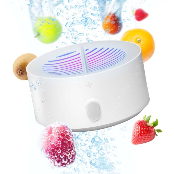 AquaPure - Fruit and Vegetable Washing Machine, 1-Year Warranty, Fruit Cleaner Device That Cleans Fresh Produce in Water, Waterproof Fruit and Vegetable Cleaner, Fruit and Veg