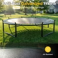 thumbnail image 3 of Mersco 12ft Pumpkin Trampoline for Kids and Adults, Outdoor Trampoline with Basketball Hoop Enclosure Net Storage Bag,Jumping Trampoline SPACE for Boys and Girls Birthday and Festival Gift,Green, 3 of 11