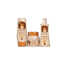 ETNIKER Afro-textured, Curly & Wavy hair Wash Kit: Styling Cream, Nourishing Shampoo, and Deep Conditioning Mask with Coconut, Shea Butter & Monoi Oil. Free S&S Mineral Oil, Parabens (3piece Set)