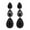 black, variant on Women's Retro Earrings High-end Jewel Earrings Distinctive Exaggerated Long Drop Earrings