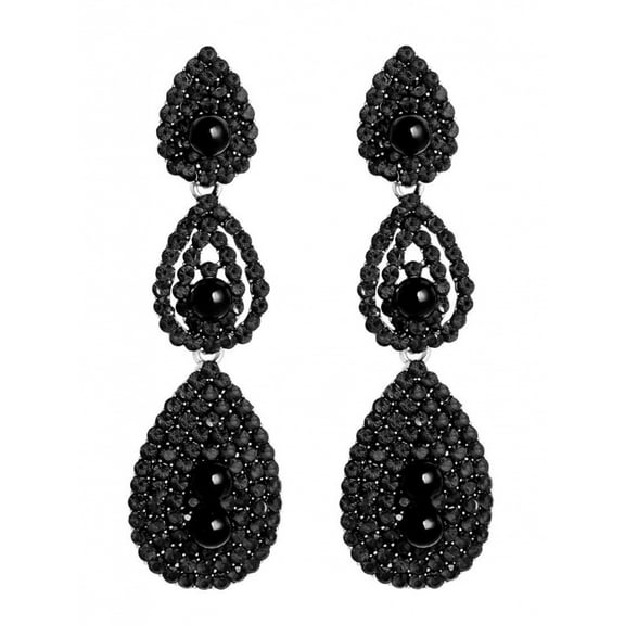 LINXIQIN Women's Retro Earrings High-end Jewel Earrings Distinctive Exaggerated Long Drop Earrings
