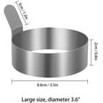 thumbnail image 2 of Roofei Egg Ring, Stainless Steel Omelette for Fried Eggs, Non-Stick Cooking Rings，Egg Rings for Frying pan (4 Packs), 2 of 6
