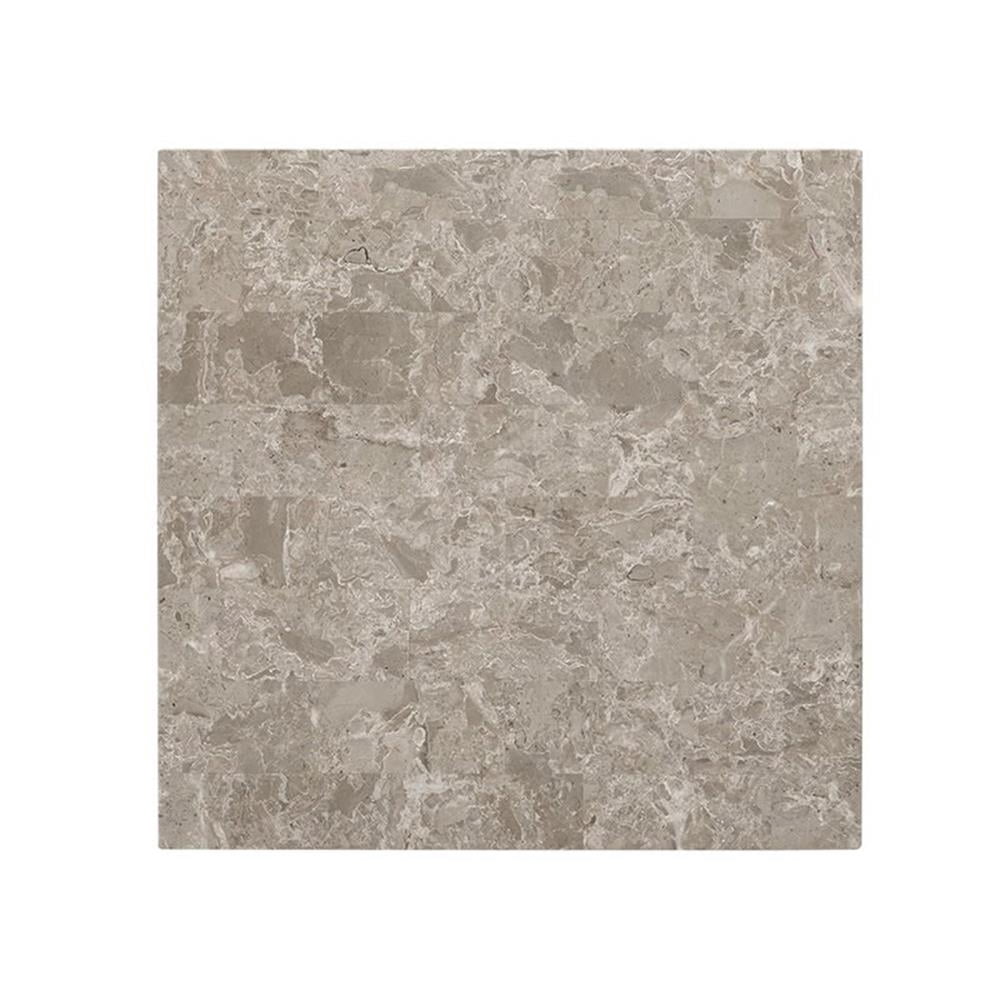 Picket House Furnishings Caleb Square Marble Top End Table in Espresso