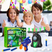 Huge Wave Shooting Games Toys for Boys 4-12 Years, Hover Floating Shooting Target Foam Dart, with 12 Soft Balls, Indoor & Outdoor Christmas Birthday Gifts for Kids