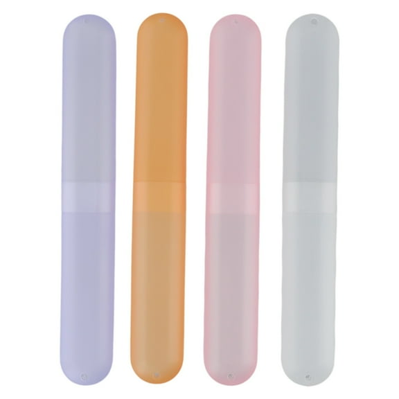 4 Pack Toothbrush Case Travel Toothbrush Holder Portable Toothbrush Case