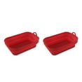 thumbnail image 2 of Cesta de silicona Matsuzay para freidora de aire reutilizable horno cuadrada utensilios hornear, 2 of 6