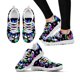 thumbnail image 1 of Zapatos planos con estampado de hojas y calaveras para mujer, zapatillas informales de malla ligera, para adolescentes y niñas, para caminar, 1 of 6
