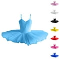 thumbnail image 3 of Zwiiyzr 2025 1-14 Years Girls Ballerina Clothes Dance Ruffle Sleeve Gymnastics Leotard Ballet Tutu Light Blue, 3 of 3