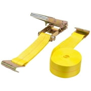 Keeper Inc, The 130-04637 15,000 lbs. Capacity 3 in. x 27 ft. Ratchet Tie-Down Flat Hook Ends Strap