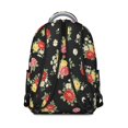 thumbnail image 2 of Pioneer Flower Floral Print Pattern Backpack for School, Cute School Bag with Adjustable Shoulder Straps and Padded Back, 15.3"x11"x7.1", 2 of 4