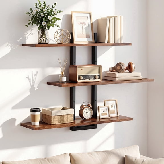 Wooden Wall Mount Storage Shelf