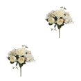 thumbnail image 4 of Ounissouiy Ramo de flores artificiales, cabezas falsas, rosas, ramo de casa, decoración de boda Type2 NO2, 4 of 6