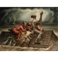 thumbnail image 2 of John Steuart Curry 24x19 Black Ornate Framed Double Matted Museum Art Print Titled: The Mississippi (1935), 2 of 5
