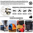 thumbnail image 5 of 45 Pieces Small Bungee Cords with Hooks, 10" Elastic Rubber Bungee Straps, Heavy Duty Outdoor Bungee Rope for Bike Tent Camping Luggage (Green, Black, Silver), 5 of 7