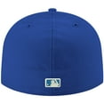 thumbnail image 4 of Men's New Era Royal Miami Marlins White Logo 59FIFTY Fitted Hat, 4 of 5