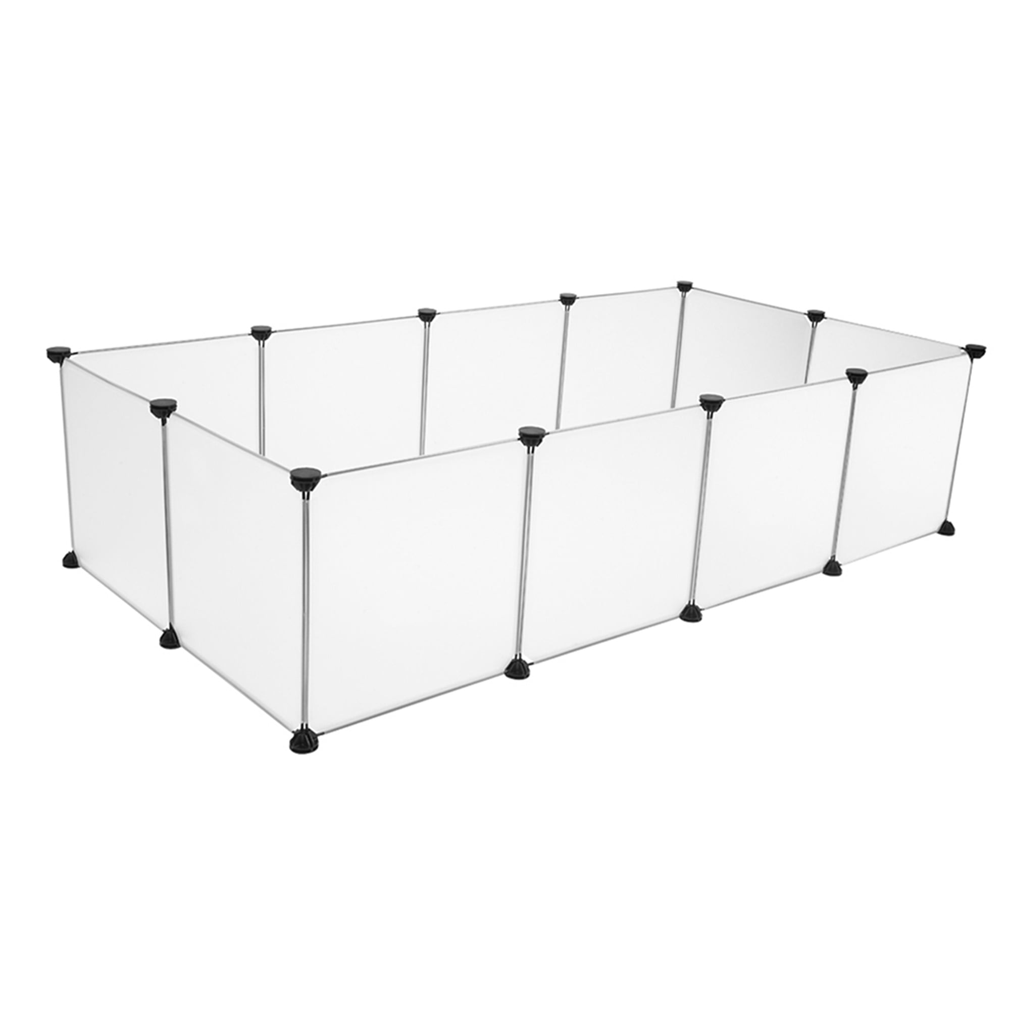 Kadyn Pet Playpen, Portable Large Plastic Yard Fence Small Animals, Puppy Kennel Crate Fence Tent