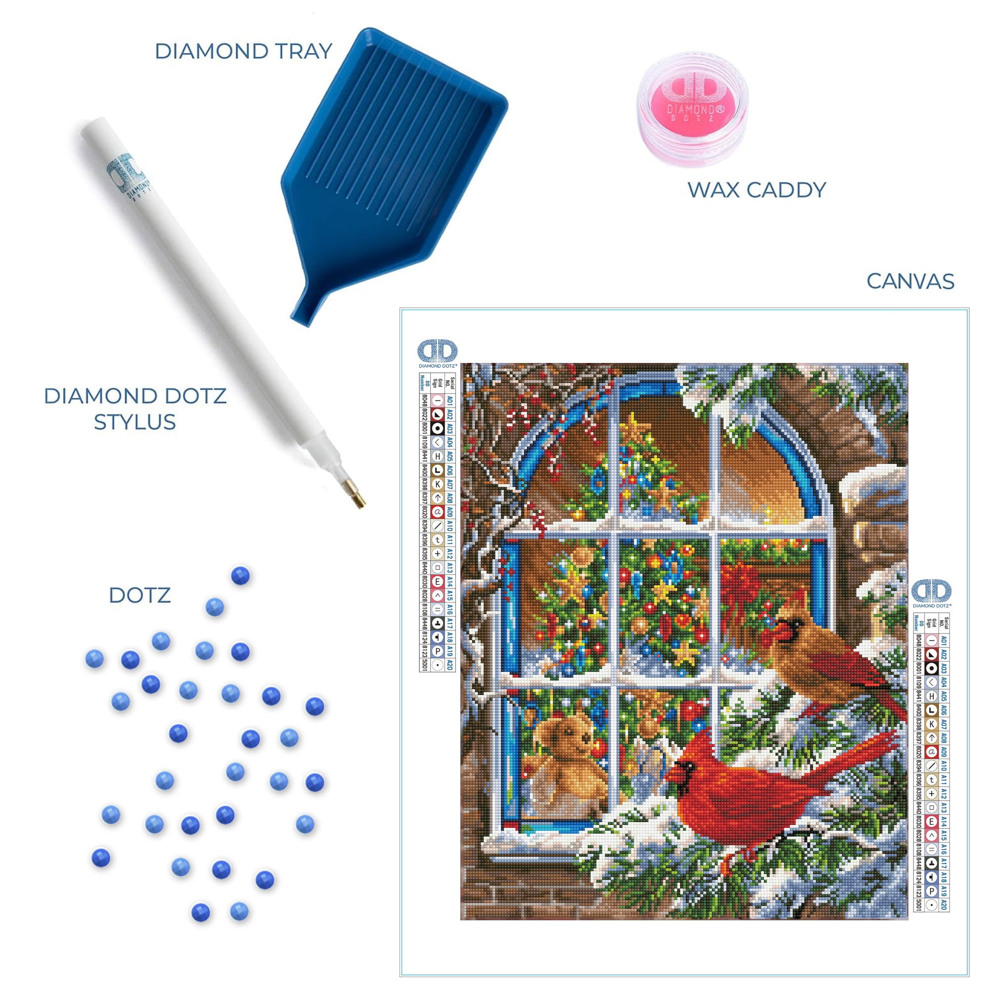Diamond Dotz Christmas Window Diamond Painting Kits for Adults - Diamond Art Kits a Relaxing Creative Craft Kit with Dotz Gems
