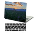 thumbnail image 1 of Hard Shell Case for 2016-2021 MacBook Pro 13 inch + Black Keyboard Cover A1706/A1708/A1989/A2159/A2289/A2251/A2338 m1 m2 (Purple series 0332), 1 of 5