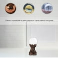 thumbnail image 2 of SWETRACE 1Pcs Display Stands for Spheres Wood Carving Base Round Top Crystal Ball Stand, 2 of 8