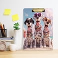 thumbnail image 5 of Acrylic Writing Board Gold 12.5*9 Inch Clipboards Transparent Acrylic Material Suitable For Office Classroom Teachers Fashion Bloggers Stationery Enthusiasts Three Cool Dogs, 5 of 9
