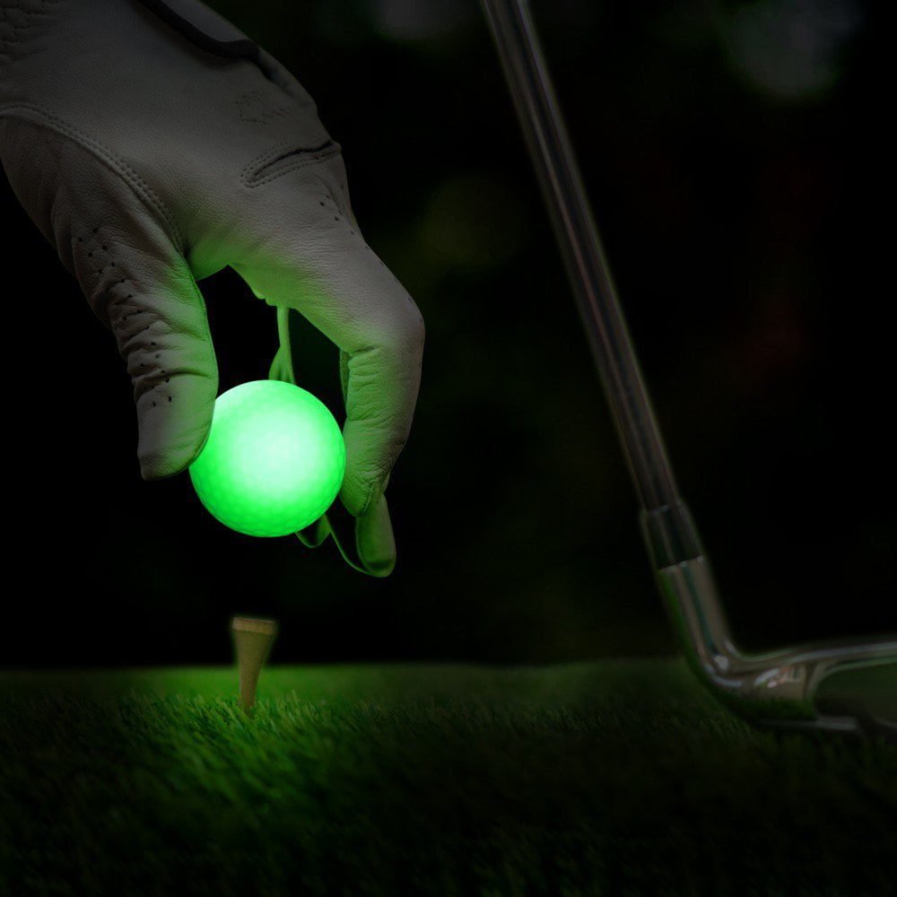 Glow in The Dark Golf Balls Light up Led Golf Balls Night Golf Gift for Men Kids Women (6PCS, Random Colors)