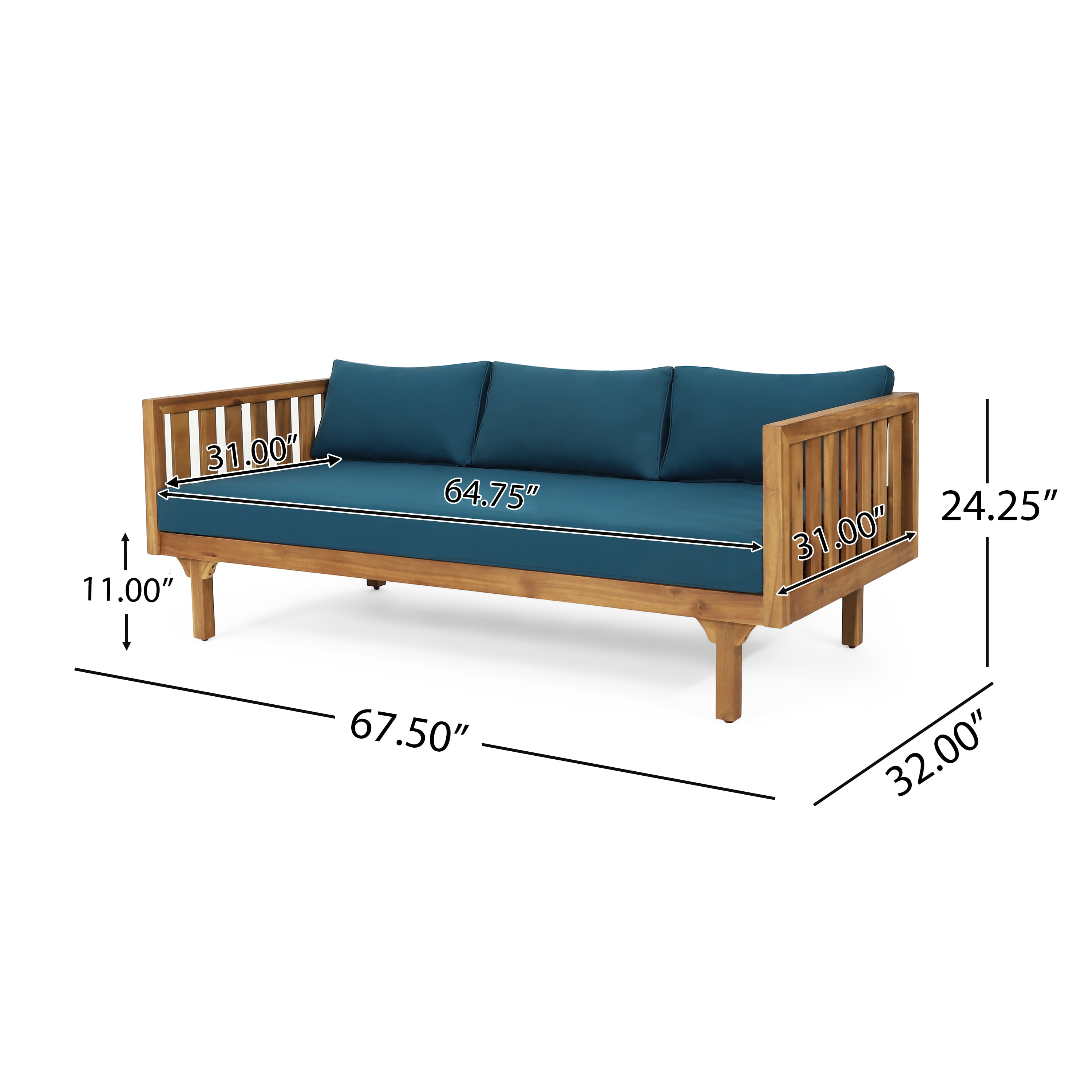 Euroco CLAREMONT 3 SEATER DAYBED