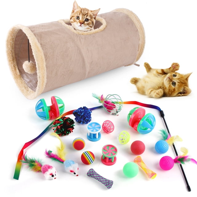 Juguetes para gatos 21 piezas Juego de juguetes para gatitos Juguetes interactivos para gatos para Eccomum Juguetes para gatos