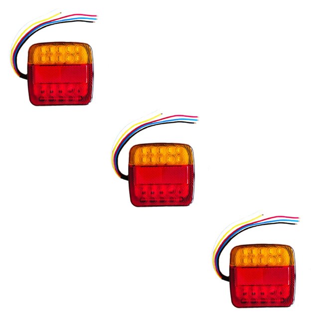 Inteprter 12V Trailer Tail Light Night Driving Indicator Rear Mounted Lamp Warning Accessory Replacement Signal Taillight Lighting Type1 NO1