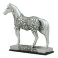 thumbnail image 2 of Ebros Equestrian Filigree Graceful Sauntering Silver Horse Statue 7.75" Long, 2 of 4