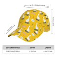thumbnail image 2 of Balery cartoon goose Pattern Baseball Cap Adjustable Size for Running Workouts and Outdoor Activities All Seasons Dad Hat, 2 of 6