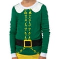 thumbnail image 4 of Elf Holiday Classic Movie Boy's Buddy The Elf Tight Fit Long Sleeve Long Pant Loungewear Sleep Pajama Set, 4 of 7