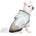 thumbnail image 2 of Fotbe Vintage Wood with Floral Sudadera con Estampado para Perros Pequeños – Suéter con Capucha para Mascotas, Tela Suave de Forro Polar con Bolsillo-XX-Large, 2 of 7