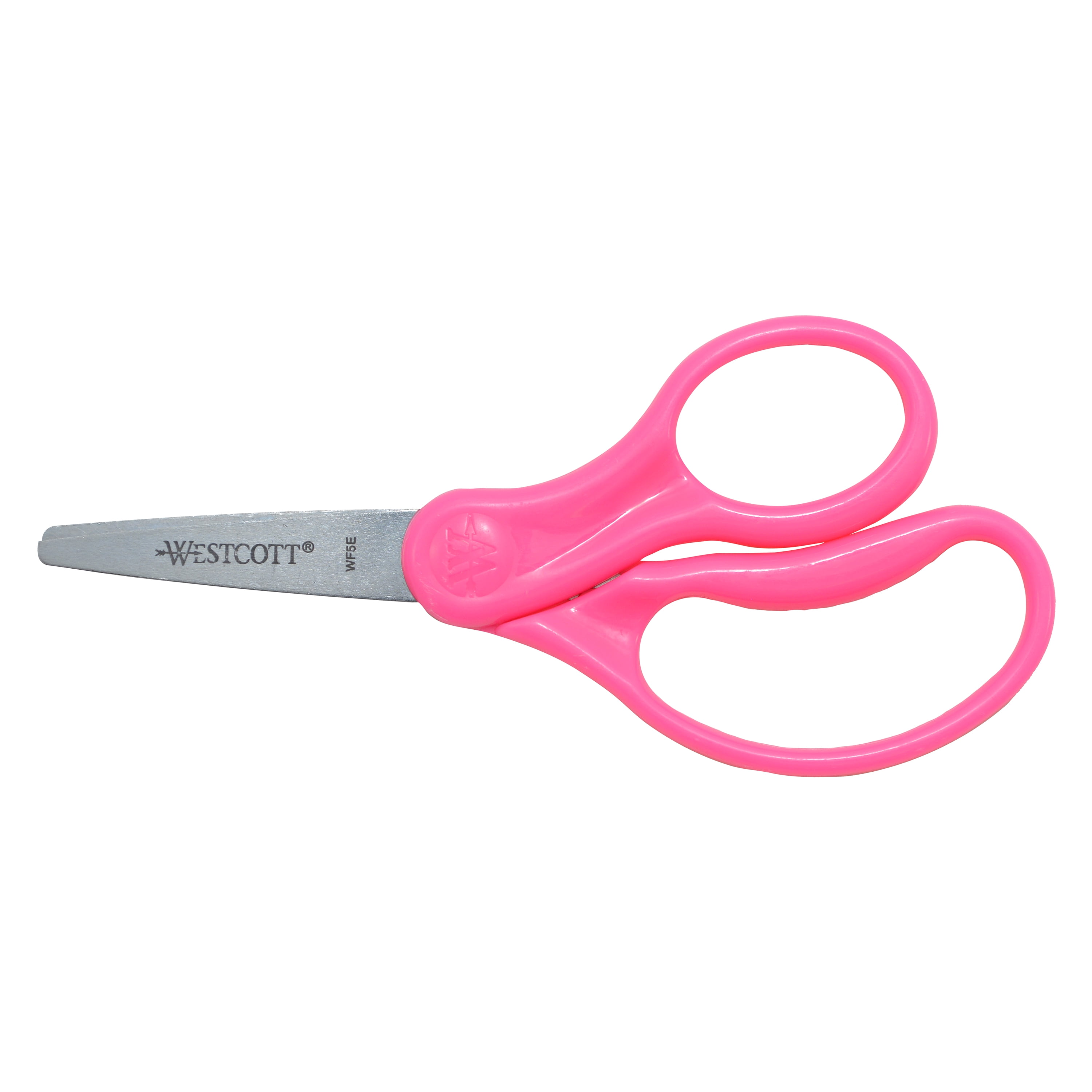 Westcott Kids Scissors Caddy With Anti-Microbial Pointed Blades, 5 Inch, Assorted Colors, 24 Pairs