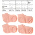thumbnail image 4 of 2 Pairs Feet Care Socks Moisturizing AntiCracking Exfoliating Foot Care Elastic Socks(S(33-35) ), 4 of 5